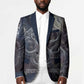 Egyptian Heh and Hauhet Blazer Serpent Duo Design Cosmic Infinity and Eternal Balance Motif