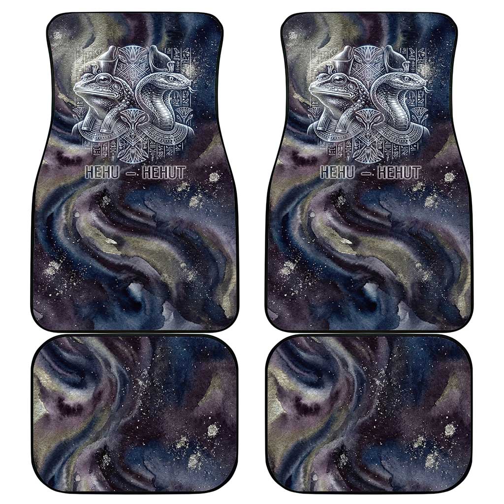 Egyptian Heh and Hauhet Car Mats Serpent Duo Design Cosmic Infinity and Eternal Balance Motif