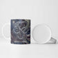 Egyptian Heh and Hauhet Ceramic Mug Serpent Duo Design Cosmic Infinity and Eternal Balance Motif