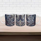 Egyptian Heh and Hauhet Ceramic Mug Serpent Duo Design Cosmic Infinity and Eternal Balance Motif