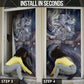 Egyptian Heh and Hauhet Door Cover Serpent Duo Design Cosmic Infinity and Eternal Balance Motif