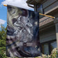 Egyptian Heh and Hauhet Garden Flag Serpent Duo Design Cosmic Infinity and Eternal Balance Motif