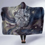 Egyptian Heh and Hauhet Hooded Blanket Serpent Duo Design Cosmic Infinity and Eternal Balance Motif