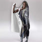 Egyptian Heh and Hauhet Hooded Blanket Serpent Duo Design Cosmic Infinity and Eternal Balance Motif