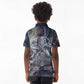 Egyptian Heh and Hauhet Kid Polo Shirt Serpent Duo Design Cosmic Infinity and Eternal Balance Motif