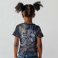 Egyptian Heh and Hauhet Kid T shirt Serpent Duo Design Cosmic Infinity and Eternal Balance Motif