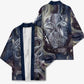 Egyptian Heh and Hauhet Kimono Serpent Duo Design Cosmic Infinity and Eternal Balance Motif