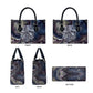 Egyptian Heh and Hauhet Leather Bag Serpent Duo Design Cosmic Infinity and Eternal Balance Motif