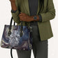 Egyptian Heh and Hauhet Leather Bag Serpent Duo Design Cosmic Infinity and Eternal Balance Motif