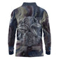 Egyptian Heh and Hauhet Long Sleeve Polo Shirt Serpent Duo Design Cosmic Infinity and Eternal Balance Motif