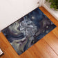 Egyptian Heh and Hauhet Rubber Doormat Serpent Duo Design Cosmic Infinity and Eternal Balance Motif