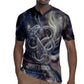 Egyptian Heh and Hauhet Rugby Jersey Serpent Duo Design Cosmic Infinity and Eternal Balance Motif
