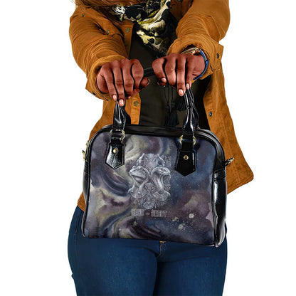 Egyptian Heh and Hauhet Shoulder Handbag Serpent Duo Design Cosmic Infinity and Eternal Balance Motif