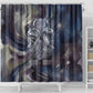 Egyptian Heh and Hauhet Shower Curtain Serpent Duo Design Cosmic Infinity and Eternal Balance Motif