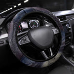 Egyptian Heh and Hauhet Steering Wheel Cover Serpent Duo Design Cosmic Infinity and Eternal Balance Motif