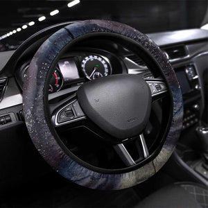 Egyptian Heh and Hauhet Steering Wheel Cover Serpent Duo Design Cosmic Infinity and Eternal Balance Motif