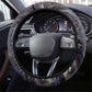 Egyptian Heh and Hauhet Steering Wheel Cover Serpent Duo Design Cosmic Infinity and Eternal Balance Motif