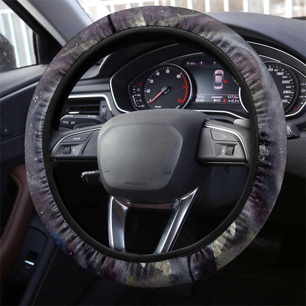 Egyptian Heh and Hauhet Steering Wheel Cover Serpent Duo Design Cosmic Infinity and Eternal Balance Motif