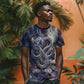 Egyptian Heh and Hauhet T shirt Serpent Duo Design Cosmic Infinity and Eternal Balance Motif