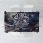 Egyptian Heh and Hauhet Tablecloth Serpent Duo Design Cosmic Infinity and Eternal Balance Motif