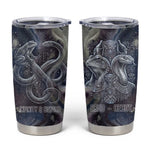 Egyptian Heh and Hauhet Tumbler Cup Serpent Duo Design Cosmic Infinity and Eternal Balance Motif
