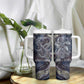 Egyptian Heh and Hauhet Tumbler With Handle Serpent Duo Design Cosmic Infinity and Eternal Balance Motif