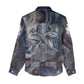 Egyptian Heh and Hauhet Women Casual Shirt Serpent Duo Design Cosmic Infinity and Eternal Balance Motif