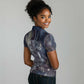 Egyptian Heh and Hauhet Women Polo Shirt Serpent Duo Design Cosmic Infinity and Eternal Balance Motif