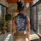 Egyptian Heh and Hauhet Women Sleeveless Polo Shirt Serpent Duo Design Cosmic Infinity and Eternal Balance Motif