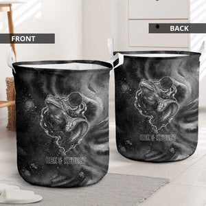 Kek and Kauket Egyptian Laundry Basket Primordial Darkness Design Cosmic Frogs and Serpents