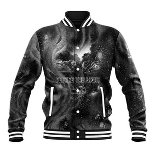 Kek and Kauket Egyptian Baseball Jacket Primordial Darkness Design Cosmic Frogs and Serpents