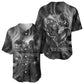 Kek and Kauket Egyptian Baseball Jersey Primordial Darkness Design Cosmic Frogs and Serpents