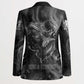 Kek and Kauket Egyptian Blazer Primordial Darkness Design Cosmic Frogs and Serpents