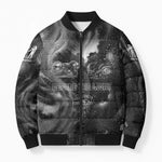 Kek and Kauket Egyptian Bomber Puffer Jacket Primordial Darkness Design Cosmic Frogs and Serpents