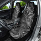 Kek and Kauket Egyptian Car Seat Cover Primordial Darkness Design Cosmic Frogs and Serpents