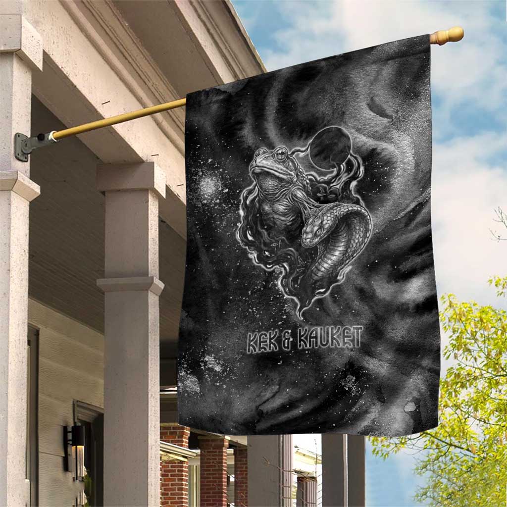 Kek and Kauket Egyptian Garden Flag Primordial Darkness Design Cosmic ...