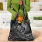 Kek and Kauket Egyptian Grocery Bag Primordial Darkness Design Cosmic Frogs and Serpents