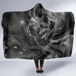 Kek and Kauket Egyptian Hooded Blanket Primordial Darkness Design Cosmic Frogs and Serpents
