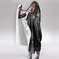 Kek and Kauket Egyptian Hooded Blanket Primordial Darkness Design Cosmic Frogs and Serpents
