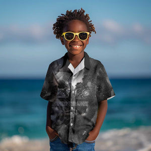 Kek and Kauket Egyptian Kid Hawaiian Shirt Primordial Darkness Design Cosmic Frogs and Serpents