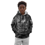 Kek and Kauket Egyptian Kid Hoodie Primordial Darkness Design Cosmic Frogs and Serpents