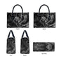 Kek and Kauket Egyptian Leather Bag Primordial Darkness Design Cosmic Frogs and Serpents