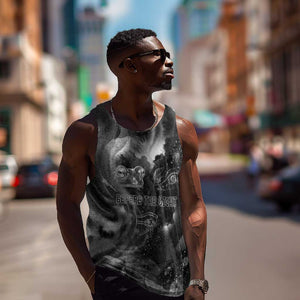 Kek and Kauket Egyptian Men Tank Top Primordial Darkness Design Cosmic Frogs and Serpents
