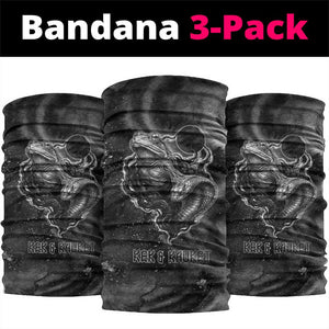 Kek and Kauket Egyptian Neck Gaiter Primordial Darkness Design Cosmic Frogs and Serpents