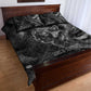 Kek and Kauket Egyptian Quilt Bed Set Primordial Darkness Design Cosmic Frogs and Serpents