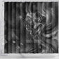 Kek and Kauket Egyptian Shower Curtain Primordial Darkness Design Cosmic Frogs and Serpents