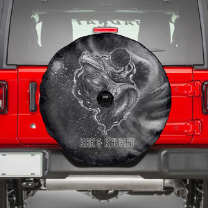 Kek and Kauket Egyptian Spare Tire Cover Primordial Darkness Design Cosmic Frogs and Serpents