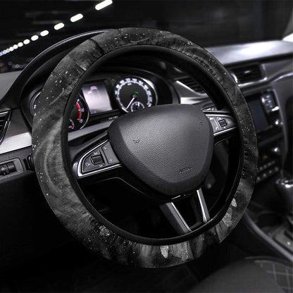 Kek and Kauket Egyptian Steering Wheel Cover Primordial Darkness Design Cosmic Frogs and Serpents