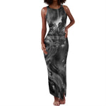 Kek and Kauket Egyptian Tank Maxi Dress Primordial Darkness Design Cosmic Frogs and Serpents