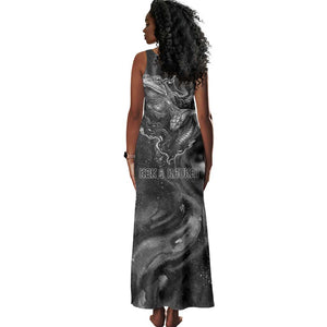 Kek and Kauket Egyptian Tank Maxi Dress Primordial Darkness Design Cosmic Frogs and Serpents